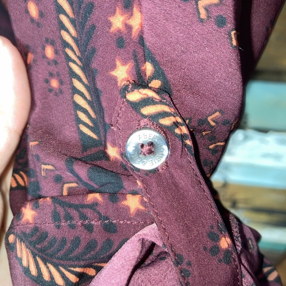 Abercrombie & Fitch Dressy Smocked Mock Neck Top XS - Picture 8 of 13